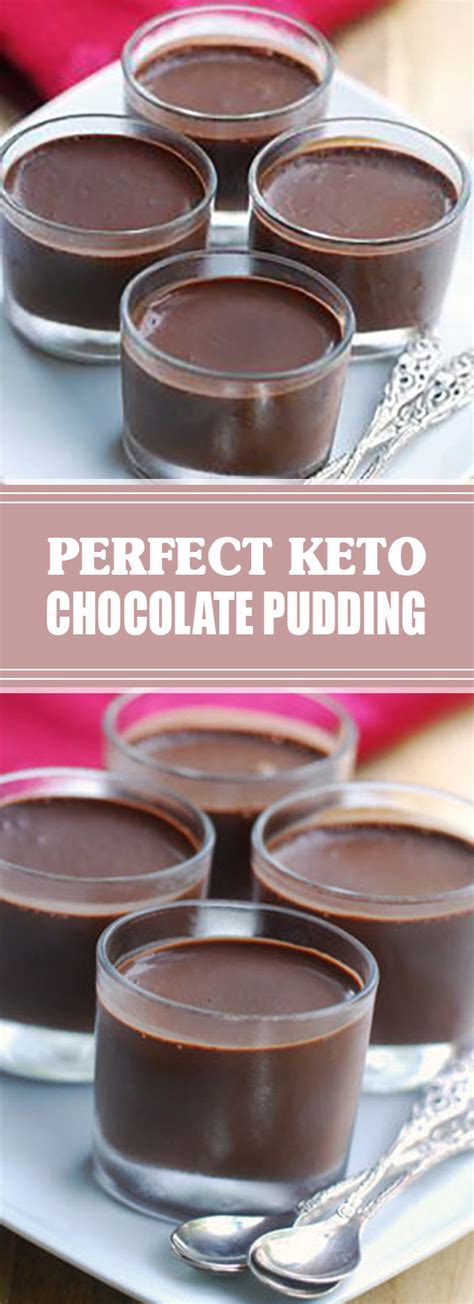 This naturally low carb keto chocolate mousse recipe is thick and creamy, with just 3 ingredients, sugar free and no eggs! Perfect Keto Chocolate Pudding #keto #pudding - food.lovetoeat