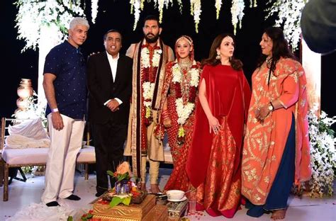 Mukesh Ambani And Nita Ambani During Wedding Ceremony Of Yuivraj Singh
