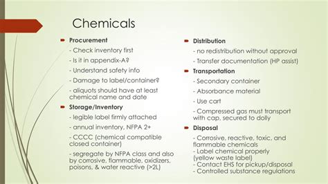 Ppt Chemical Hygiene Plan Bsl 2 Laboratory Safety Exposure Control