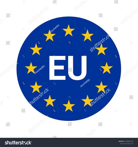 European Union Sign Stock Illustration 1096030148 Shutterstock