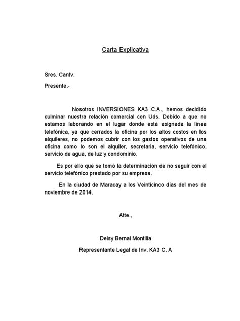 Carta Explicativa Pdf