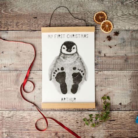 My First Christmas Baby Footprint Kit By Lucy Coggle Baby Footprint