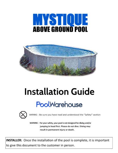 12 X 20 Oval 52 Deep Mystique Above Ground Pool