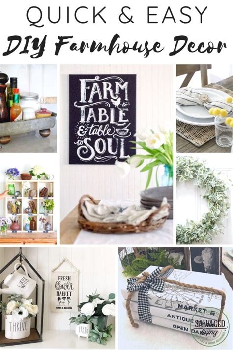 Quick And Easy Diy Farmhouse Decor Salvaged Living