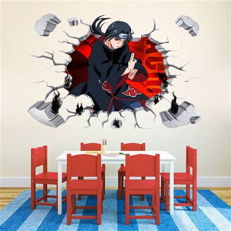 The most common anime wall sticker material is paper. 3D Naruto sticker anime wall decal pictures //Price: $16 ...
