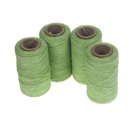 Light Green Linen Thread Unwaxed Linen String Natural Warp Thread