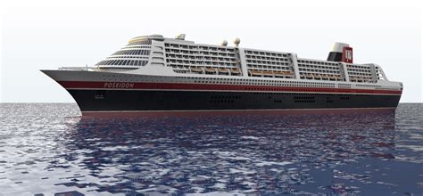 Stl File Ms Poseidon Fictional Cruise Ship From The 2006 Movie・3d