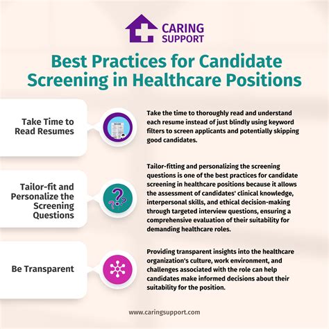 Tips for Effective Candidate Screening in Healthcare | Caring Support