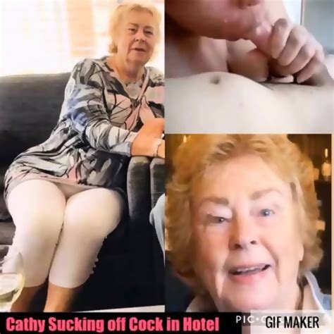 Cathy Cock Sucking Slut Granny Loves Sucking Off Strangers Filthy Cocks
