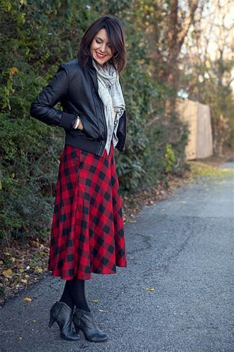 The Perfect Skirt How To Wear Ankle Boots With Skirts Style Fall