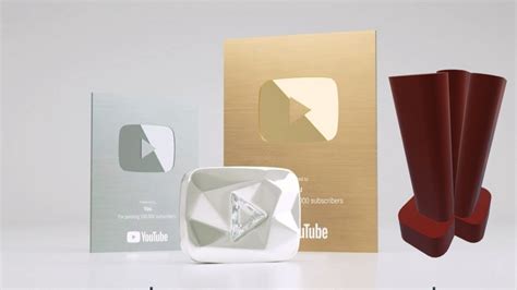 Youtube Creator Awards Explained Youtube Play Buttons