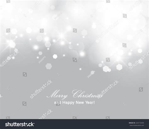 Vector Glittery Lights Silver Abstract Christmas Stock Vector Royalty