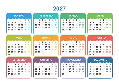 Calendario 2027 Para Imprimir Pdf Word Y Excel Calend