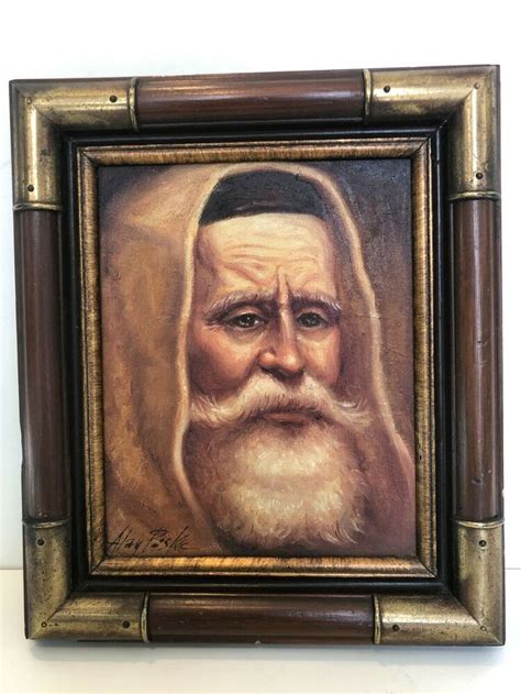 A Paske Original Oil Painting Old Man Portrait Signed Framed 7 12