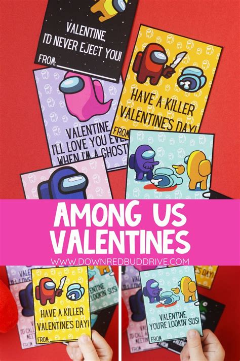 Among Us Valentines Day Cards