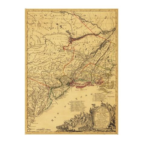 American Revolutionary War Map By J B Eliot 1781 Canvas Print Zazzle