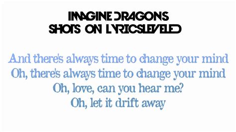 Imagine Dragons Shots Lyrics On Screen Youtube