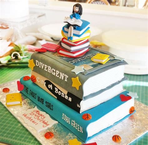 21 Amazing Photo Of Book Birthday Cake Open Book