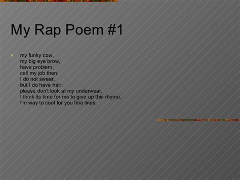 Rap Poems Rap A Poem Programming 604 X 604 Pixels 50330 Bytes