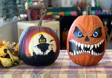 Painting Pumpkins For Halloween Art Pulse