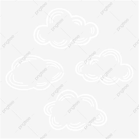 รปCartoon Illustration Wireframe White Clouds Beautiful Floating White