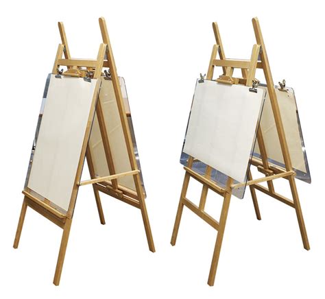 Was clamcleat small alloy insert cleat. Natural Wooden Double Sided Easel - with Two Clear Boards ...
