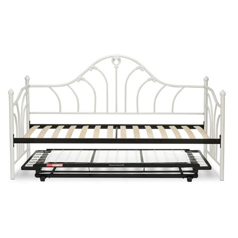 Emma Complete Metal Daybed With Euro Top Spring Support Frame And Pop