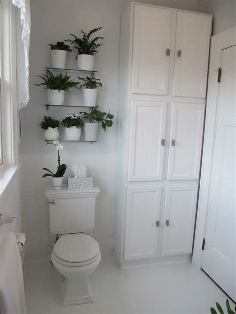 Garden Fancy My New White Plant Filled Bathroom