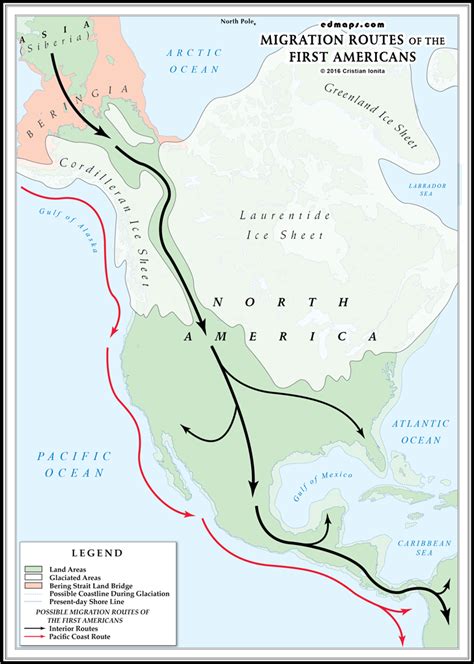 Migrationroutesofthefirstamericanpeoples Migrations Route The