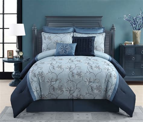 Sometimes a lightweight bedspread isn't warm enough and needs to. 8-Piece Embroidered Comforter Set - Ophelia