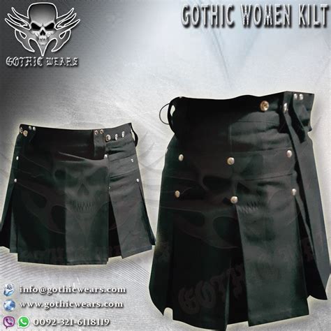 GOTHIC WOMEN KILTS Artical No: GW-2203 Gothic Men Coats Gothic Women Coats Gothic Men Jackets ...