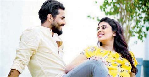 His wife name is riva solanki (m. Ravindra Jadeja shares the name of his newly born baby ...