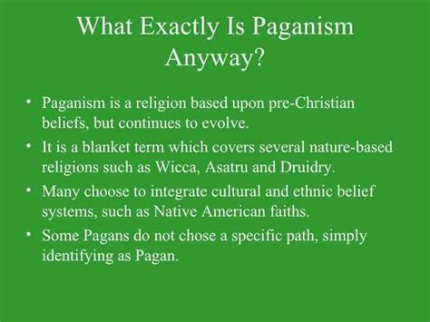 What Is The Definition Of Pagan Definition Ghw