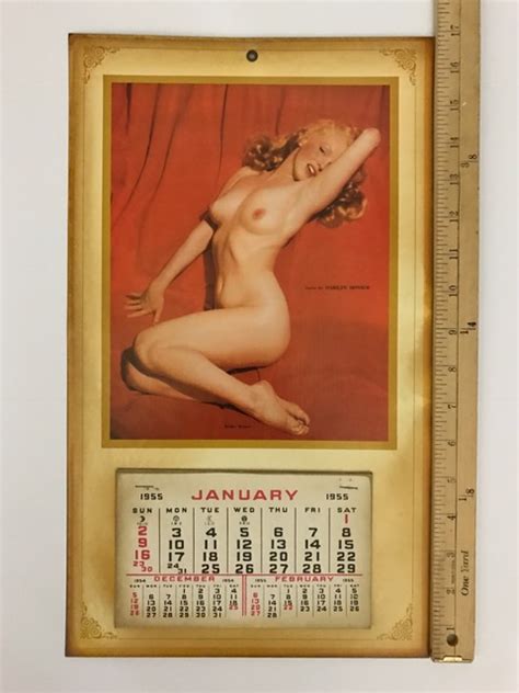 Nude MARILYN MONROE Golden Dreams Calendar