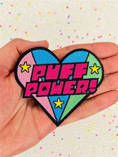 35 Powerpuff Girls Puff Power Iron On Patch Etsy