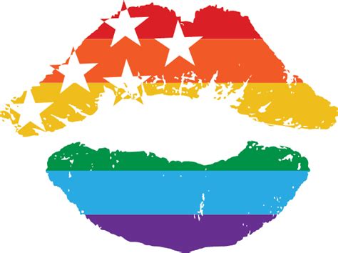 Usa Stars On Lips Kiss Lgbt Pride Free Svg File Svg Heart