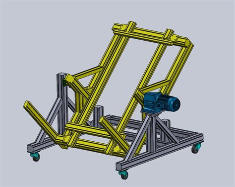 Rotating Welding Table 3d Cad Model Library Grabcad
