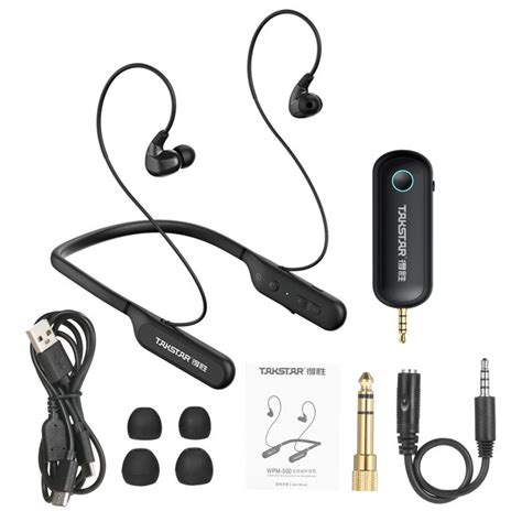 Takstar Wpm 500 Wireless Monitor Headphones With Transmitter In Ear
