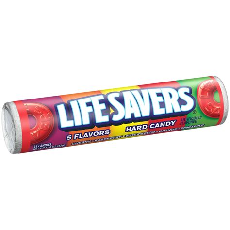 Lifesavers Hard Candy Roll 5 Flavors 114oz 32g Poppin Candy