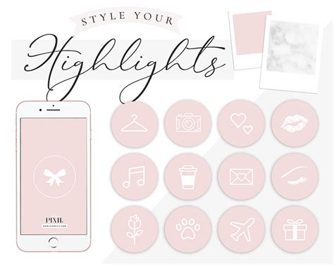 Instagram Highlight Icons Pink And White ⋆ Blog Pixie