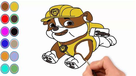 Learn How To Draw Paw Patrol And Learn How To Color Paw Patrol Kids