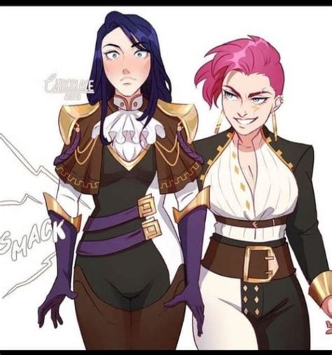 Arcane Vi X Caitlyn And Jinx Icons League Of Legends League Of