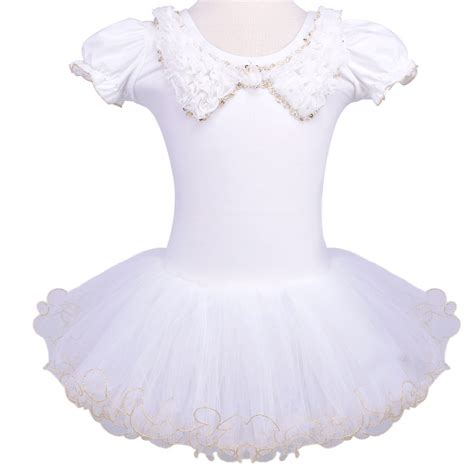 Retail New Girls Pink Black White Short Sleeve Dance Dress Leotard