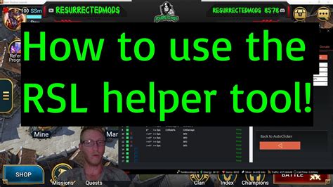 How To Use Rsl Helper Tool Updated Raid Shadow Legends Youtube