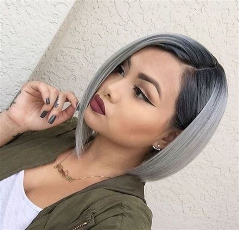 20 Trendy Gray Hairstyles Gray Hair Trend And Balayage