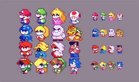 32x32 Characters Pixel Art Characters Pixel Art Cool Pixel Art