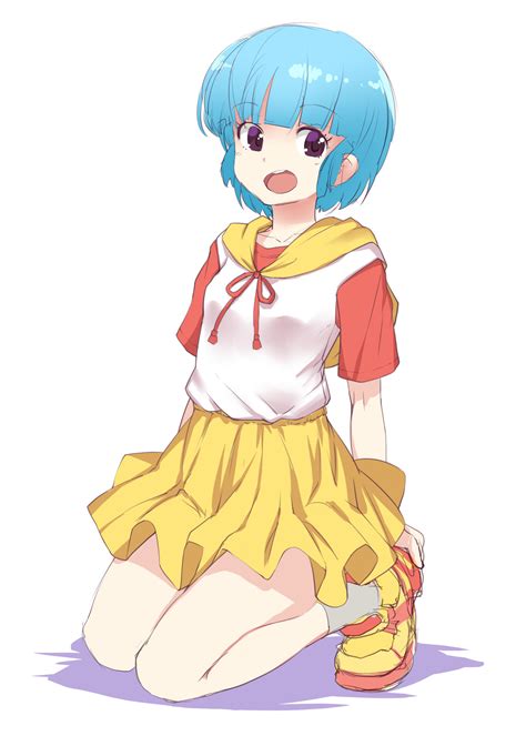 bosshi morisawa yuu mahou no tenshi creamy mami commentary request highres 1girl blue hair