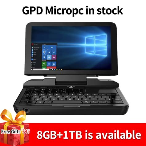 Gpd Micropc Micro Pc 6 Inch Intel Celeron N4100 Windows 10 Pro 8gb Ram