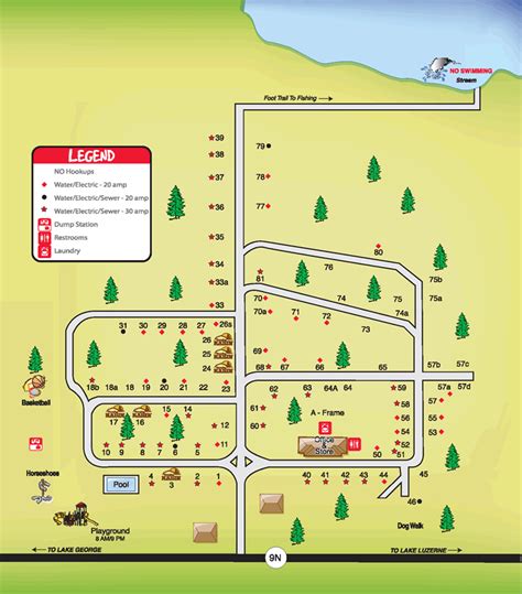 Lake George Escape Campground Map Maps For You