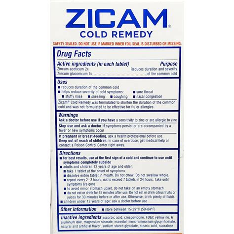 Zicam Cold Remedy Ultra Rapidmelts 18 Quick Dissolve Tablets Hargraves Online Healthcare